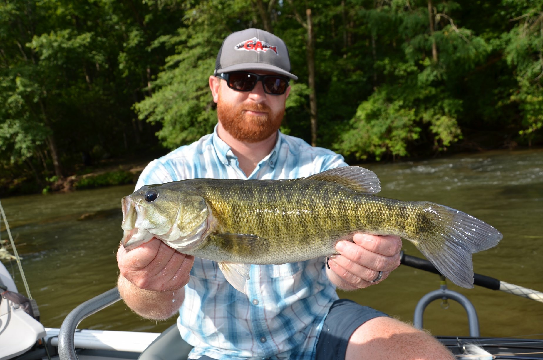 Fly Fishing for Shoal Bass in Georgia!!! Quick Fishing Session